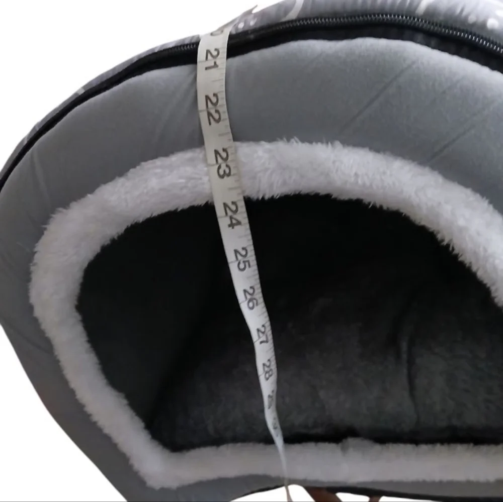Cozy Gray Pet Dog Bed Xl Washable Indoor Dog House